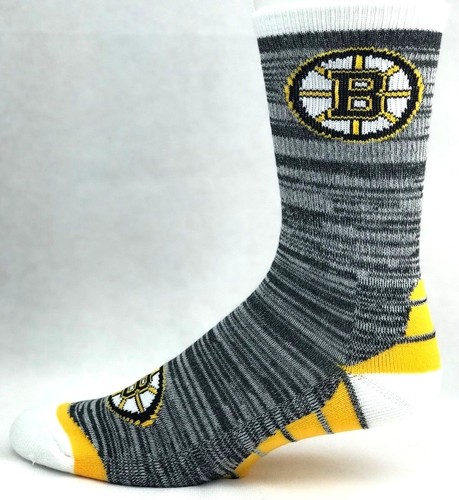 Boston Bruins Hockey Deuce RMC Black Crew Socks - Picture 1 of 3
