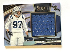2024 Select Football Laiatu Latu RC Rookie Patch /149 #Jrs-LLU Colts