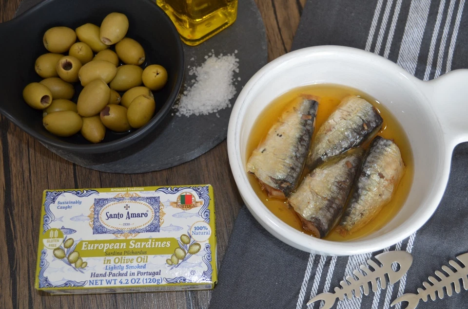 Santo Amaro 6 Flavor Variety European Wild Sardines (6 Pack, 120g/each) Portugal - Image 3 of 4