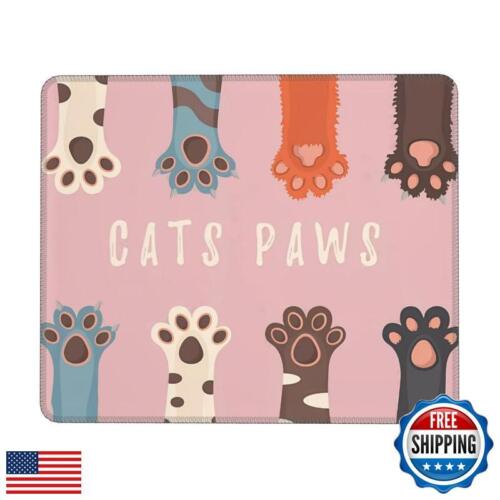 Huvnoxcm Cute Mouse Pad Cat Mouse Pad Funny Kawaii Rectangle Non Slip Rubber