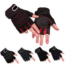 Half Finger Sports Gloves Gel Pad Non Slip Cycling Running Gym Fitness Mittens