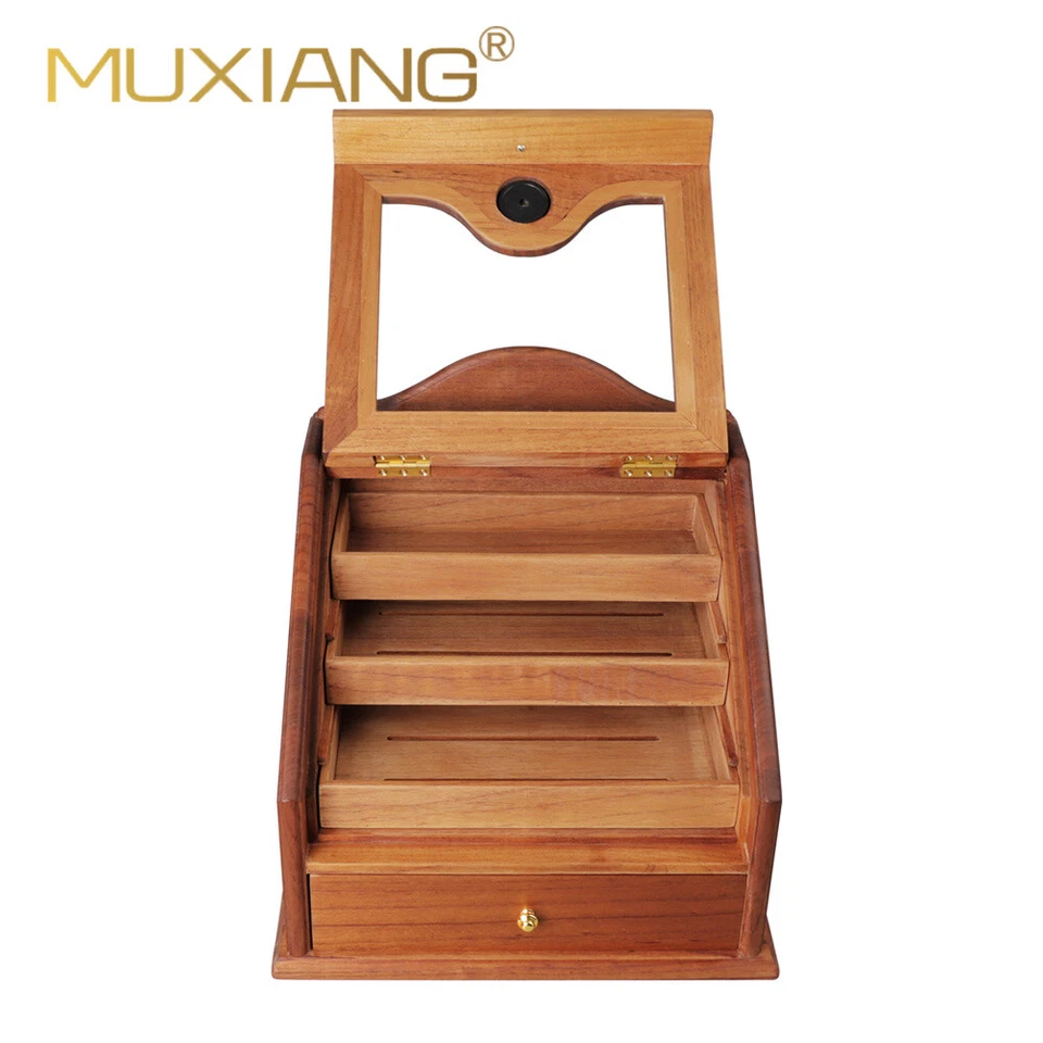 MUXIANG Zigarrenhumidore Schrank Zedernholz Zigarrenbox für 100 bis 150 Zigarren - Bild 4 von 4