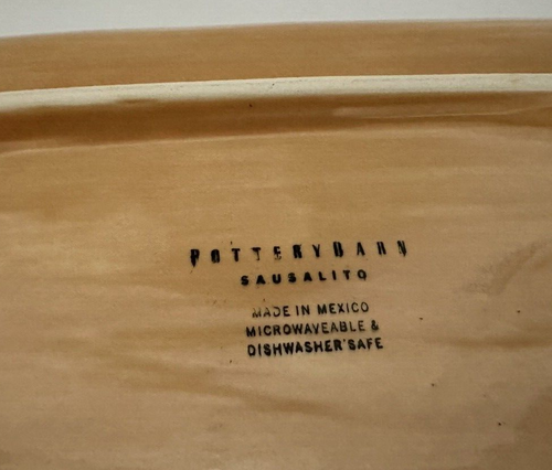 Pottery Barn FISH PLATTER BREAD TRAY~Sausalito Amber~ 20-5/8" - Picture 6 of 7