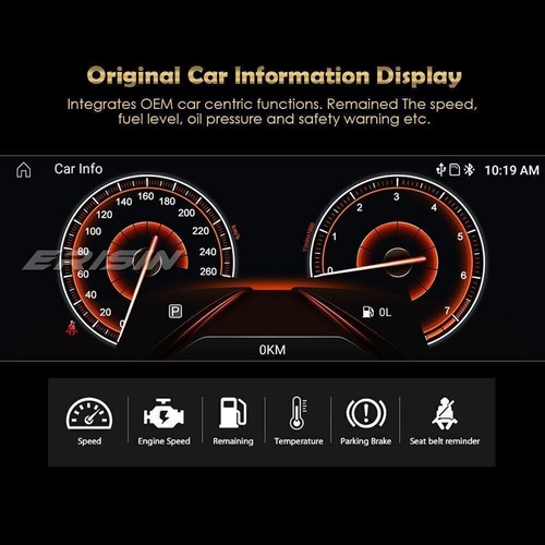 10.25" Android 13 Autoradio GPS Navi CarPlay DAB+4G WIFi für BMW 5er F10 F11 CIC - Bild 7 von 13