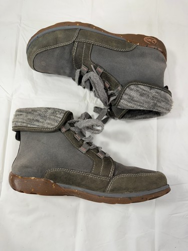 Chaco Barbary CastleRock Gray Suede Chukka Hiking Boots Women's Size 8 - Picture 4 of 15