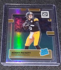 2022 Panini Donruss Optic Kenny Pickett Holo Prizm #201 Rated Rookie RC