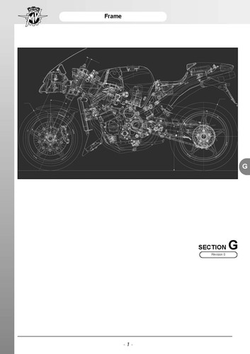 MV Agusta Service Chassis Manual 2003 F4 750 ORO, F4 750 S & F4 750 S 1+1. - Bild 7 von 12