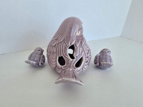 Cracker Barrel Stoneware Bird Shakers Decor - Picture 3 of 7