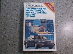 CHILTON Repair Manual Book For Datsun/Nissan Maxima, 1973 - 1989 | eBay