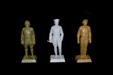 WWII MARX Generals Patton Rommel Montgomery WOW resin 60mm toy soldiers playset