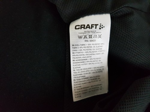 CRAFT Ventair Wind Cycling Running, CS Ski Jacket Size 2XL zr448 - Picture 4 of 6