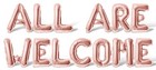 ALL ARE WELCOME Letter Balloon Banner - Pride Day Party Supply Decorations