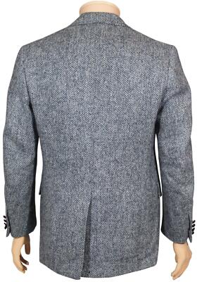 VTG 80s HARRIS TWEED BLAZER Hand Woven Pure Scottish Wool