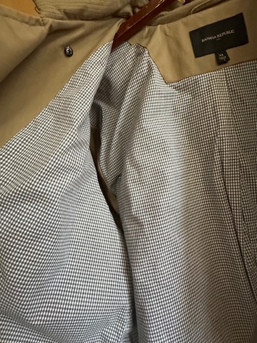 BANANA REPUBLIC Trenchcoat XL X-Large | Khaki Beige NEU Herren - Bild 7 von 10