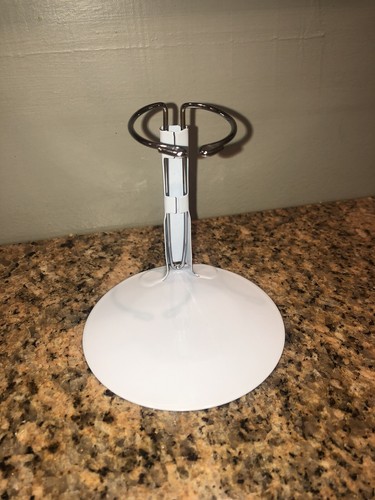Metal Doll Stand Holder with Adjustable Height,White,doll height 3.5- 5.5 inches - Picture 3 of 5