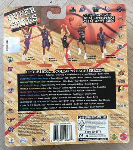 NEW 1999 Mattel NBA Super Stars Action Figure Grant Hill Detroit Pistons - Picture 2 of 2