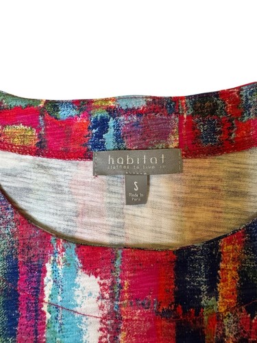 Habitat Clothes to Live In Damen bunt künstlerisch Baumwolle Lagenlook Top Gr. S - Bild 5 von 9