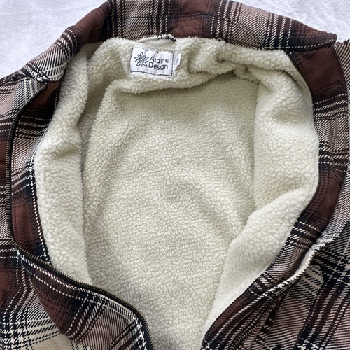 Alpine Design Shirtjacke Shacket Damen Gr. Large Sherpa gefüttert Full Zip NEU - Bild 8 von 13