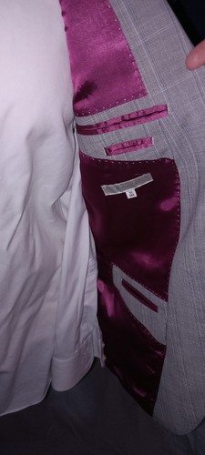 Gorgeous Hawes Curtis Italian 110 merino wool Designer Mens Luxury Suit unworn - Picture 7 of 14