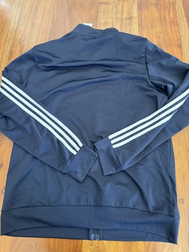 Adidas Giacca Uomo Track Blu Navy Leggenda Inchiostro Tre Strisce Atletica Large Nuova - Foto 6 di 7