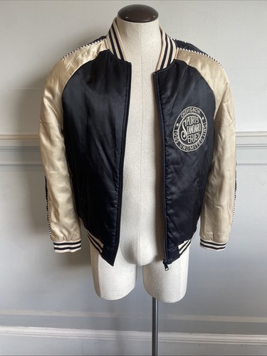 Chevignon Togs Unlimited Reversible  Satin Baseball Jacket NWOT Large - Picture 5 of 14