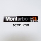 2X Replacement Parts For Montarbo Speaker Audio Badge Aluminum label 107mmX18mm