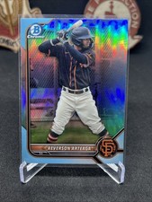 2022 Bowman Chrome Draft Aeverson Arteaga Sky Blue Refractor Prospect #BDC-198