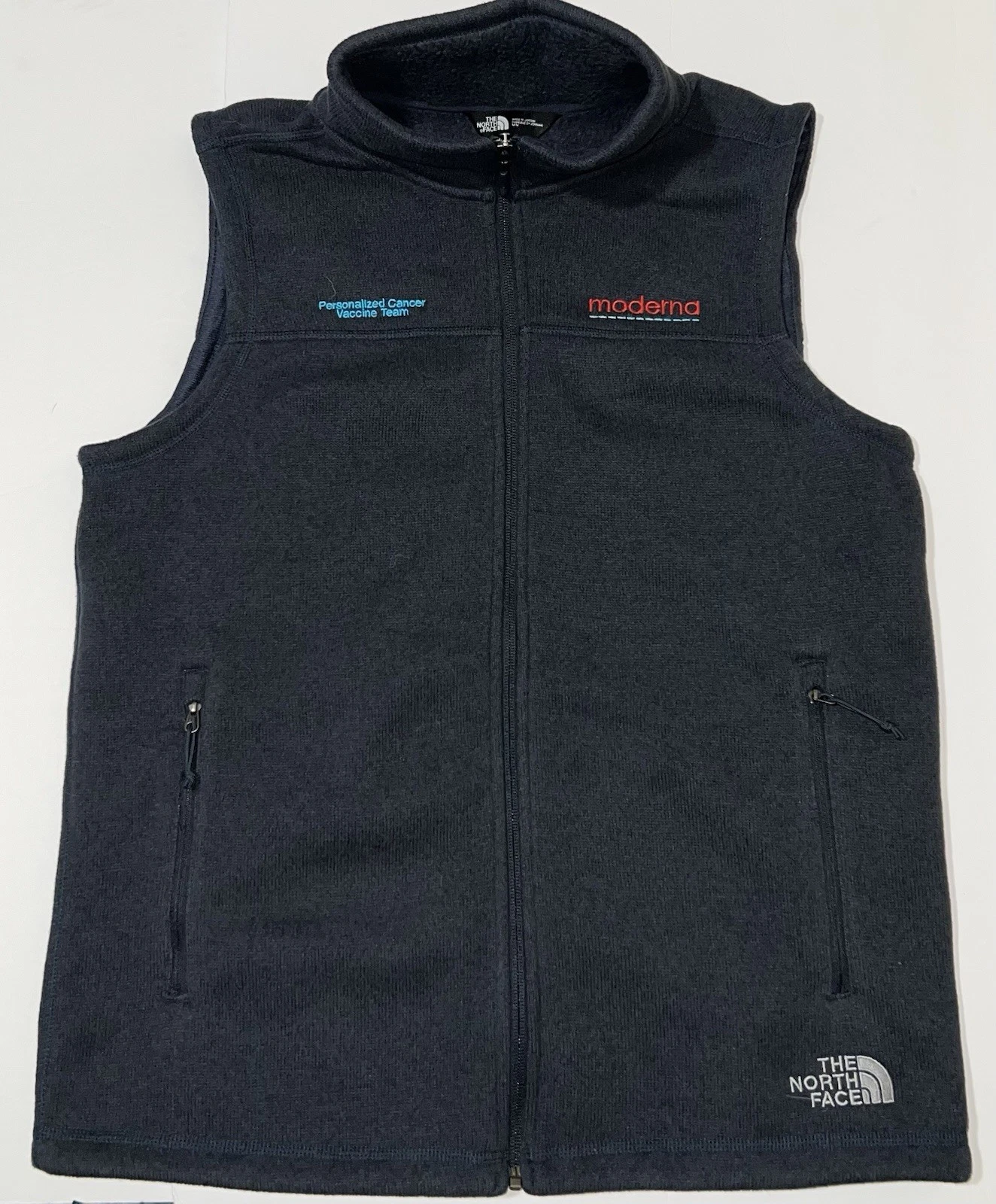 The North Face Blue Men’s Full Zip Fleece Vest Size Medium