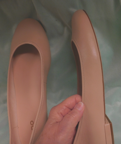 ALDO SCARPE DONNA BALLERINE BEIGE MARRONE 9M CLASSICHE PUNTA TONDA FIOCCO AL TALLONE NUOVE - Foto 4 di 7