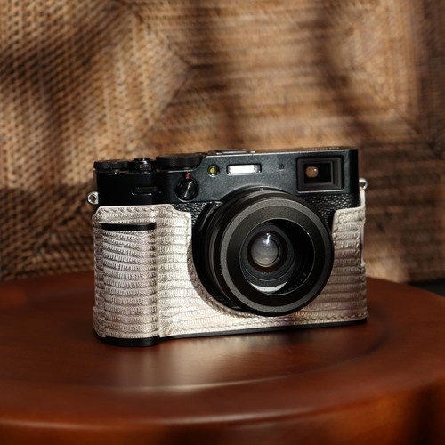 Serpentine Echtleder Kamera Halbtasche Fr Fujifilm X100V Kamera mit Handgriff - Bild 35 von 41