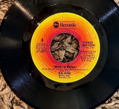 B.B. KING: when i'm wrong / have faith ABC  7" Single 45 RPM - Picture 2 of 2