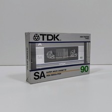 TDK SA 90 High Position TYPE II Blank Audio Cassette Tape 1985-1986