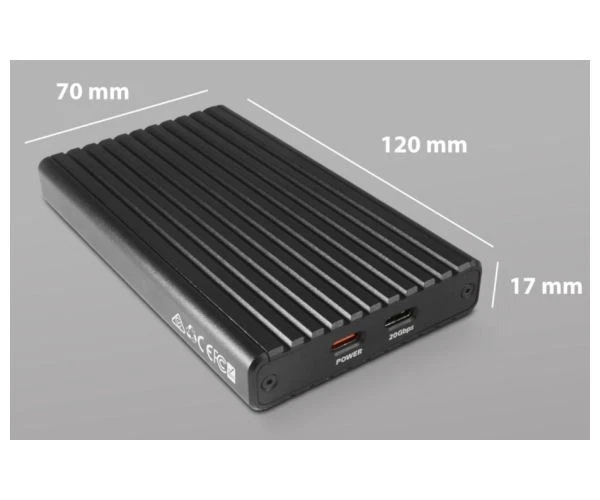 VANTEC NST-262C3 NexStar SX, USB 3.2 Gen2x2 (20Gbps*), Dual M.2 NVMe Enclosure - Image 2 of 3