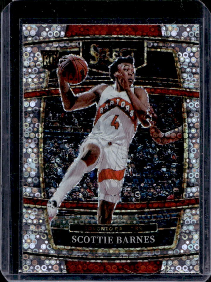 2021-22 Select Scottie Barnes Disco Prizm RC Concourse #74 Raptors