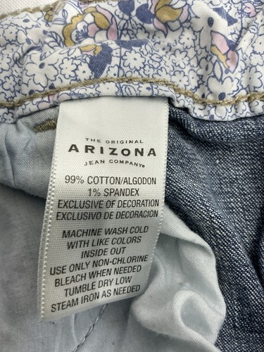 Junior Girls Arizona Jean Co Blue Jean Shorts Stretch Size 13 - Picture 4 of 7