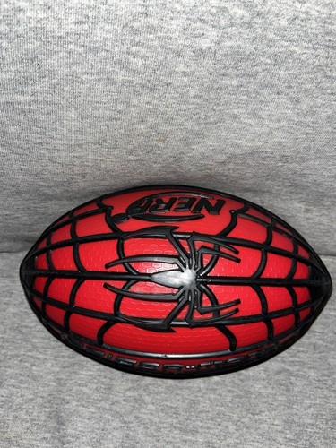 Nerf Spider-Man Football Rare Unique EUC Collectors Item Web Grip Weather Blitz - Picture 2 of 5
