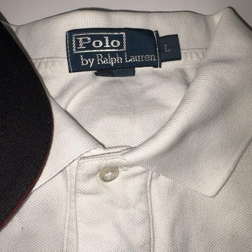 Tesla Hat & Ralph Lauren weißes Poloshirt Elon individuell bestickt Größe Large - Bild 5 von 11