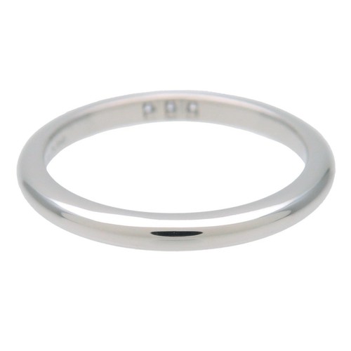 Auténtico anillo clásico Tiffany & Co. 3 diamantes platino PT950 US4,25-4,5 usado - Imagen 3 de 7