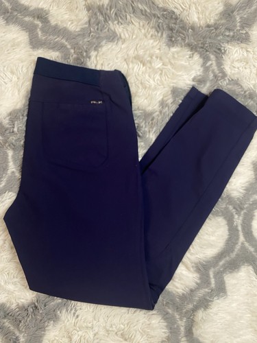 RLX RALPH LAUREN Women's Royal Navy Golf Stretch Pull On Slim Athletic Pants