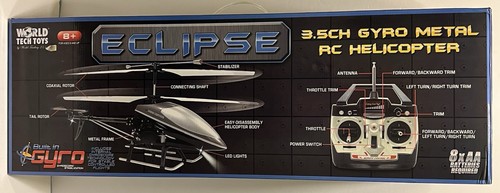 World Tech Toys Eclipse 3.5CH Gyro Metal RC Helicopter - Sealed/BNIB - Picture 2 of 5