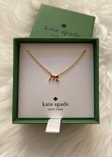 Beautiful Kate Spade New York One In A Million M Initial Pendant Necklace NEW