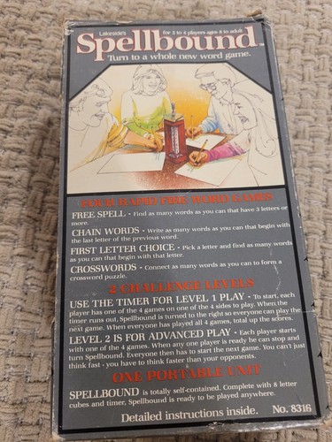 VINTAGE - "Spellbound" Word Game Complete in Box Original 1981 - Picture 5 of 9