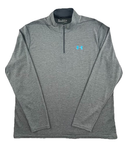 Under Armour 2XL Threadborne Quarter Zip Pullover Gray - Picture 1 of 5