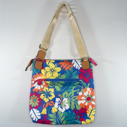 Lily Bloom Floral Crossbody Bag Eco Friendly Green Living Tropical Purse - Picture 2 of 12