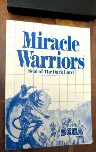 Sega Master System *Miracle Warriors: scatola originale con istruzioni gioco CIB - Foto 2 di 7