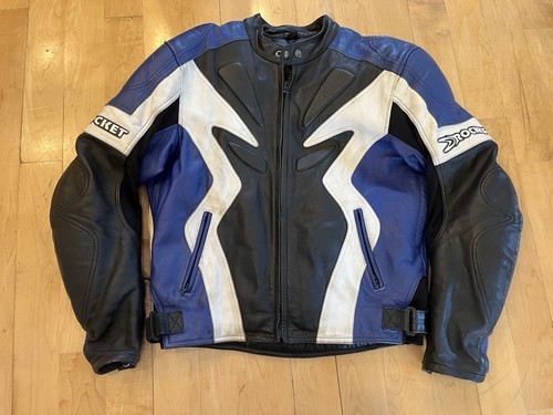 Men's Joe Rocket Leather Motorcycle Cycle Biker Jacket 46 Padded Zip-Out Lining