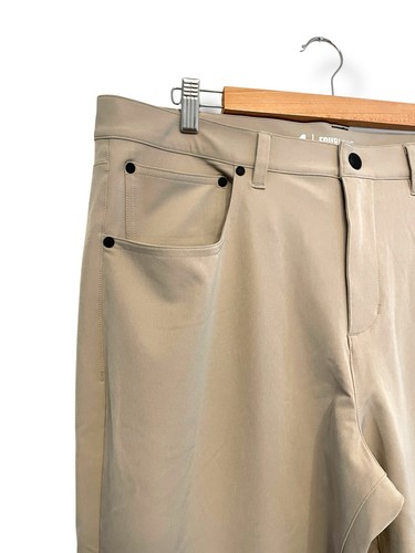 Pantalones Fourlaps Traverse Hombres Talla 36 x 32 Calce Atlético Caqui 5 Bolsillos Activos Nuevos - Imagen 4 de 8