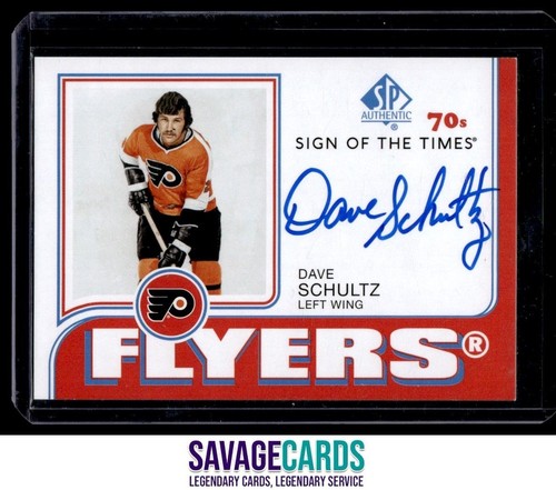 2018-19 SP Authentic Sign of the Times 70s Auto Dave Schultz #ST70-SC