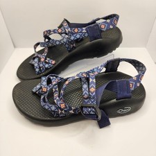Chaco Z Cloud X2 Adjustable Dual Strap Toe Loop Aztec Geometric Sandals Women 7