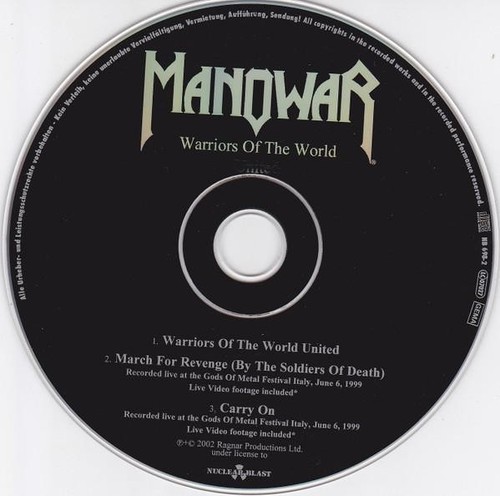 Manowar Warriors of the World United CD Germany Nuclear Blast 2002 with 2 CDROM - Bild 2 von 2